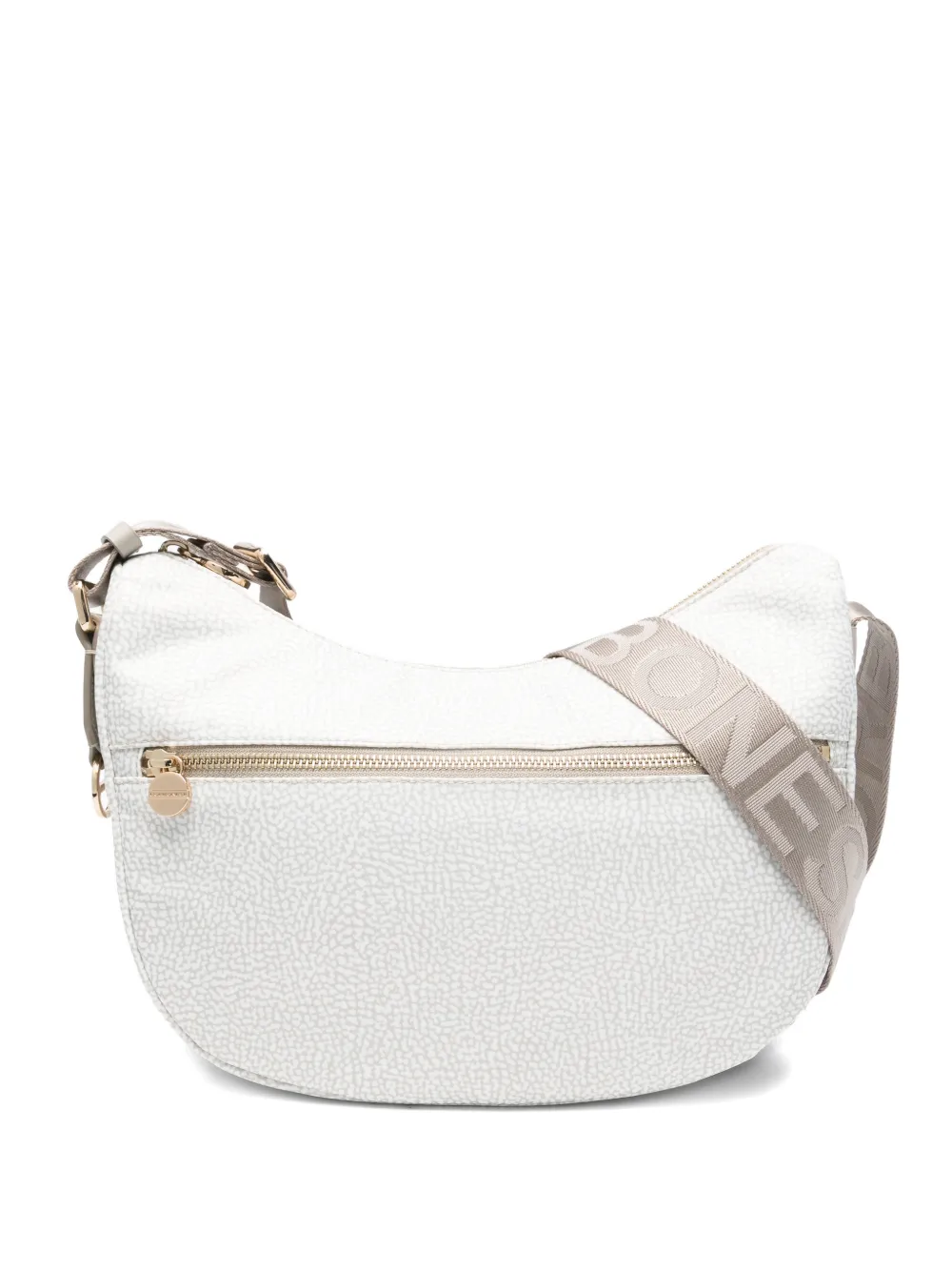 Borbonese small Luna cross body bag - Bianco