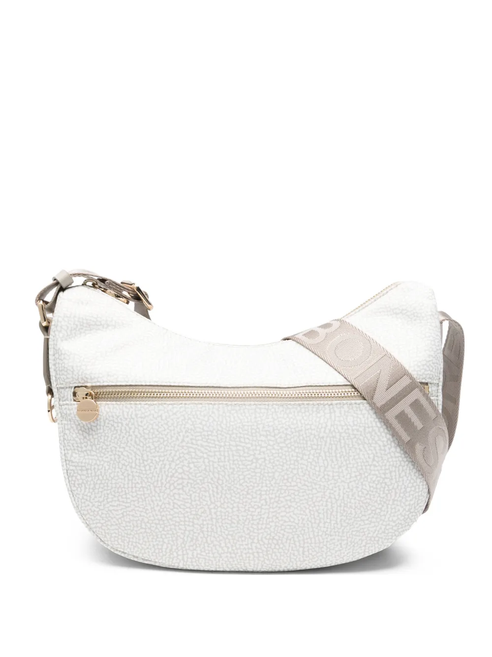 Borbonese small Luna cross body bag - Bianco