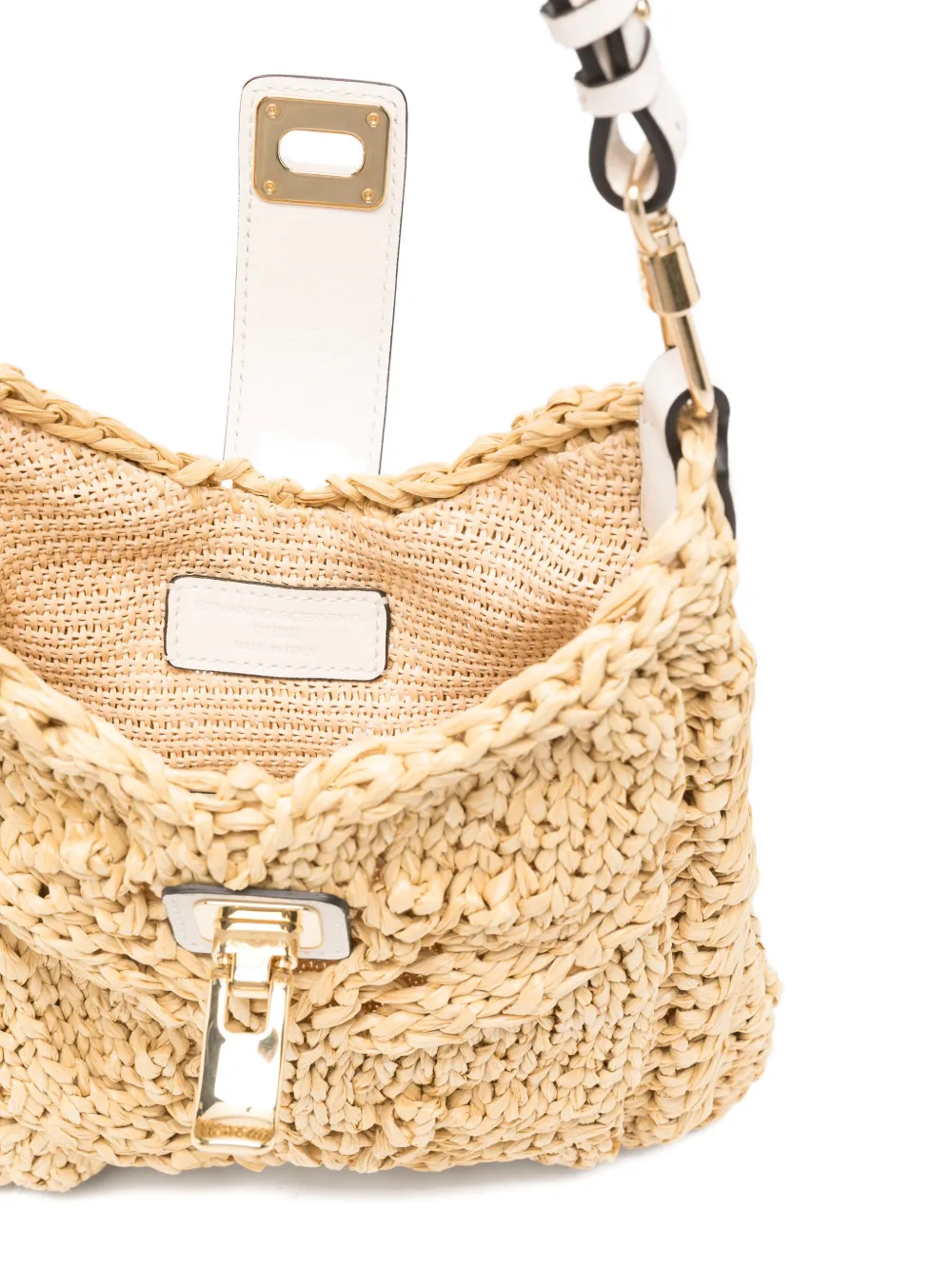 Ermanno Scervino Dudu mini-shopper met handgreep Beige