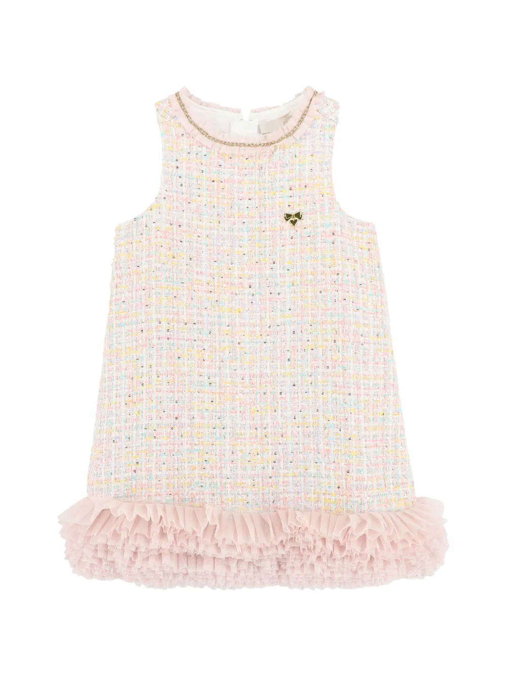 Angel's Face Wren ruffled jacquard dress - Rosa