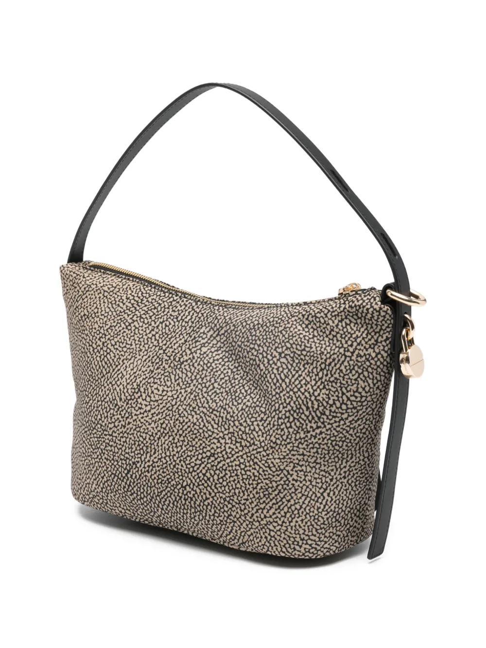 Borbonese Patterned Zipped Tote Bag - Brown 