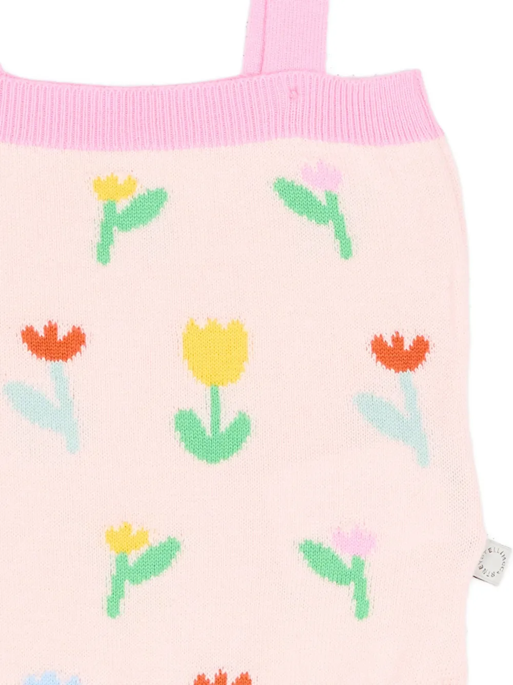 Stella Mccartney Kids Floral Strap Bodysuit - Pink 