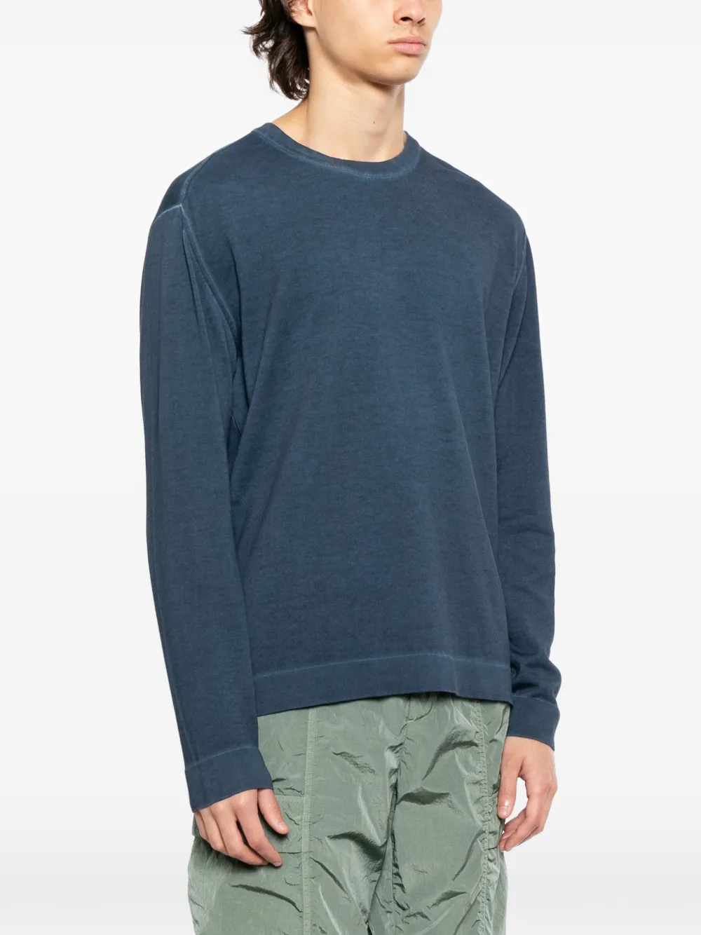 C.P. Company Dubbel geverfde sweater Blauw