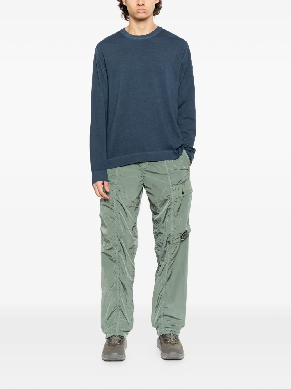 C.P. Company Dubbel geverfde sweater Blauw