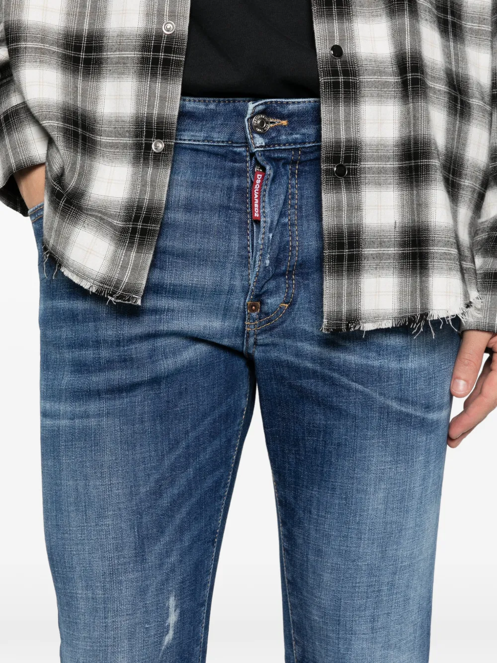 DSQUARED2 Gerafelde jeans Blauw