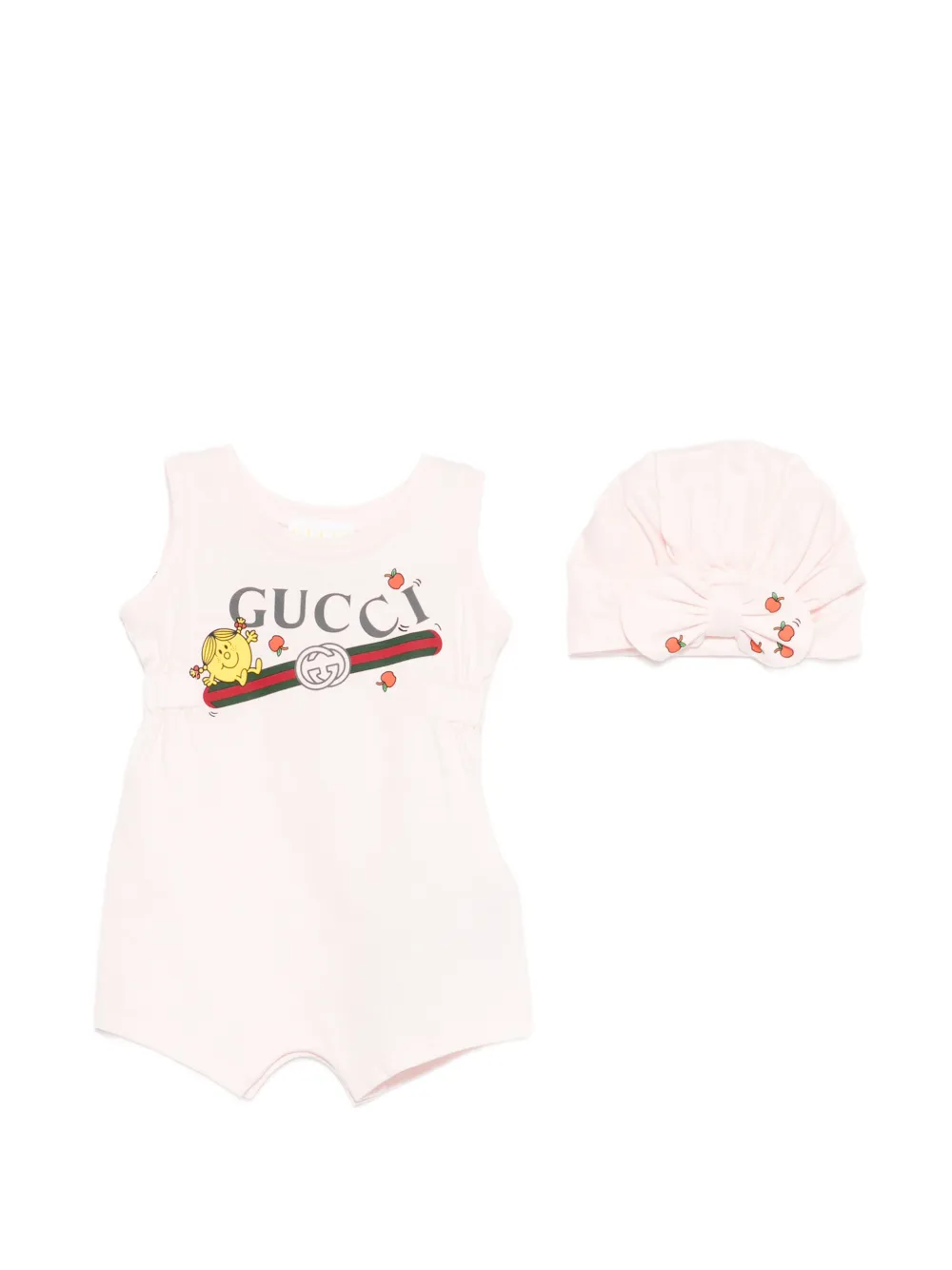 Gucci Kids cartoon-print babywear set - Rosa