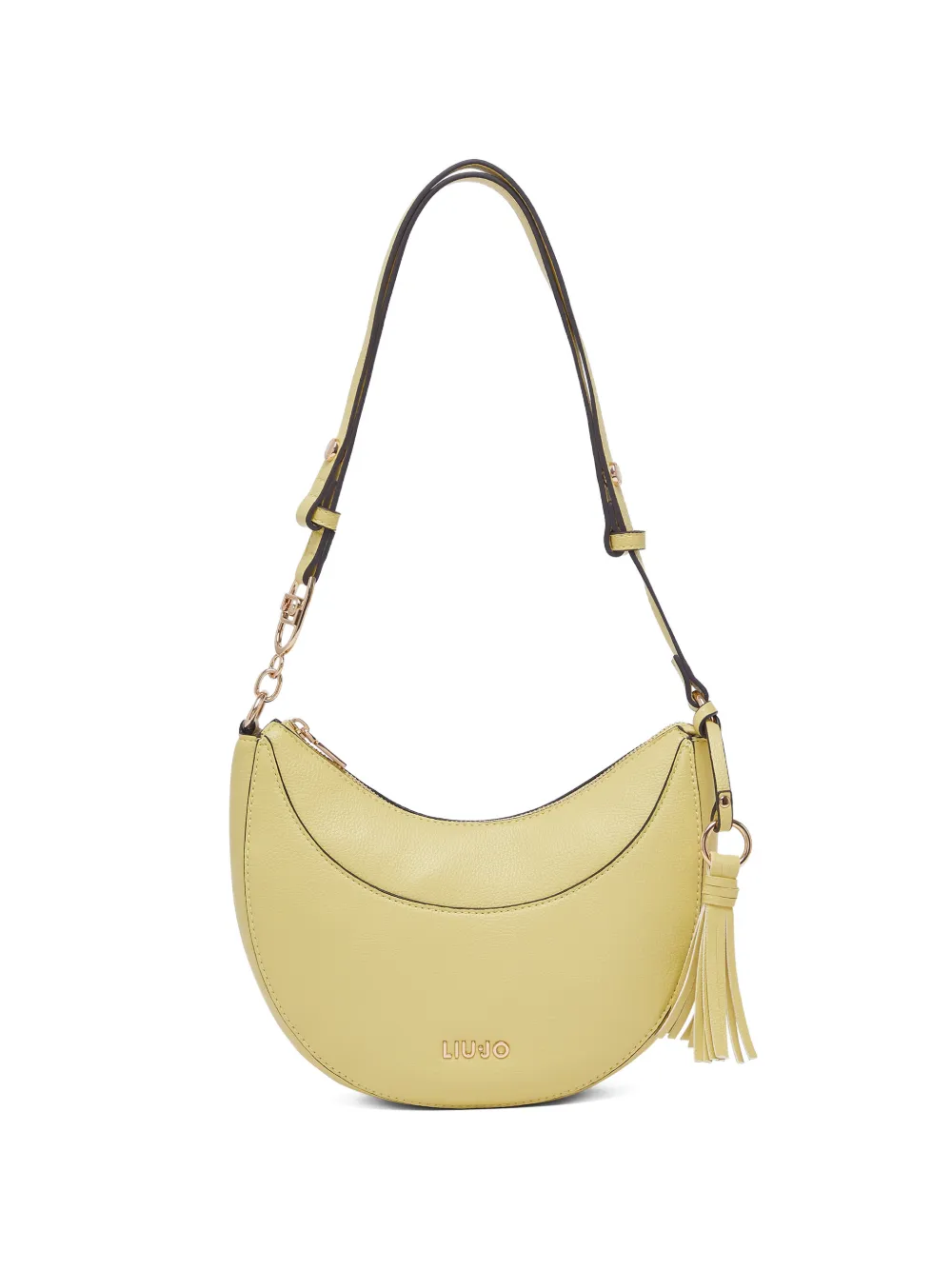 LIU JO Mittelgroße Schultertasche mit Anhänger - Gelb