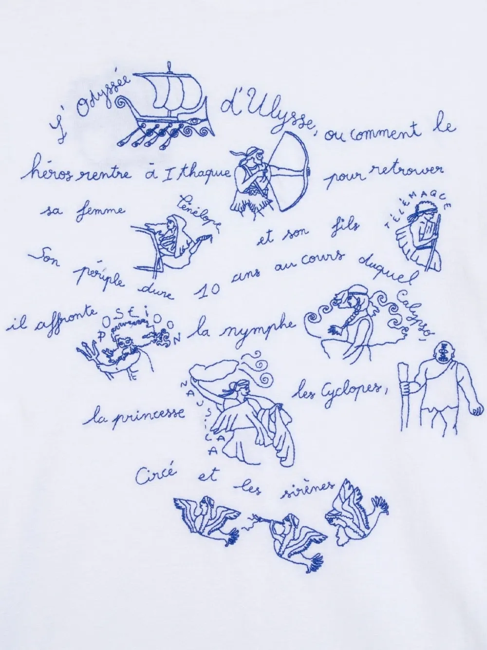  Maison Labiche Printed T-shirt - White 