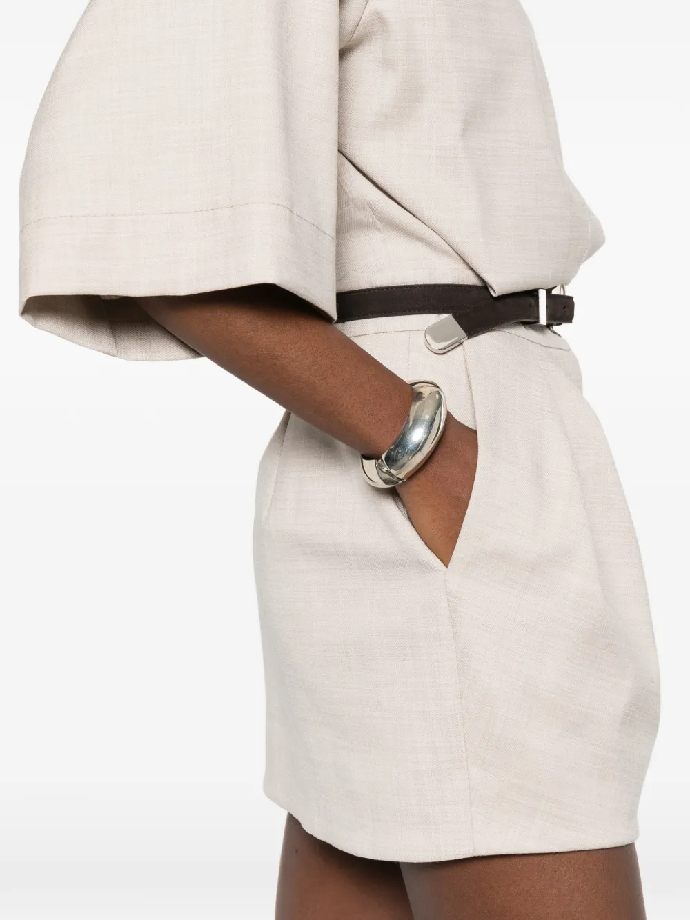 Pleated Shirt Dress
