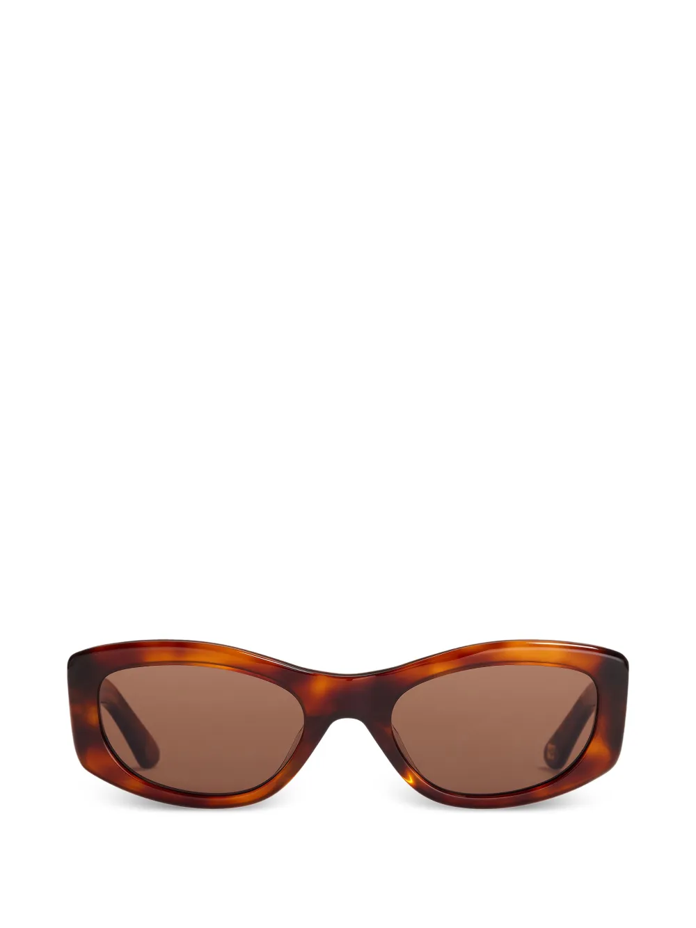 GANNI x Ace & Tate Lana oval-frame sunglasses - Marrone