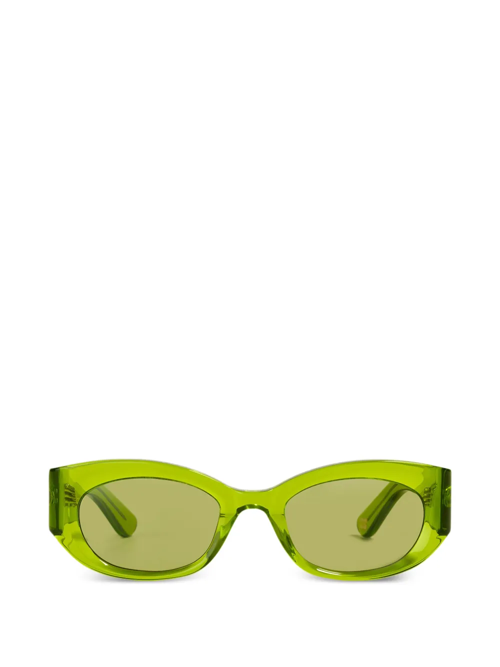 GANNI x Ace & Tate Xena logo-detail sunglasses - Verde