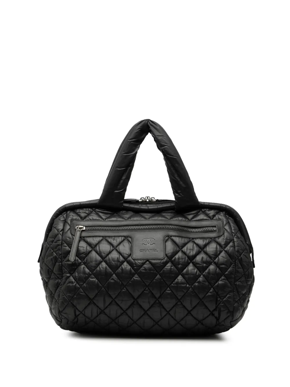 CHANEL Pre-Owned Borsa a mano Coco Cocoon in nylon trapuntato 2011 - Nero