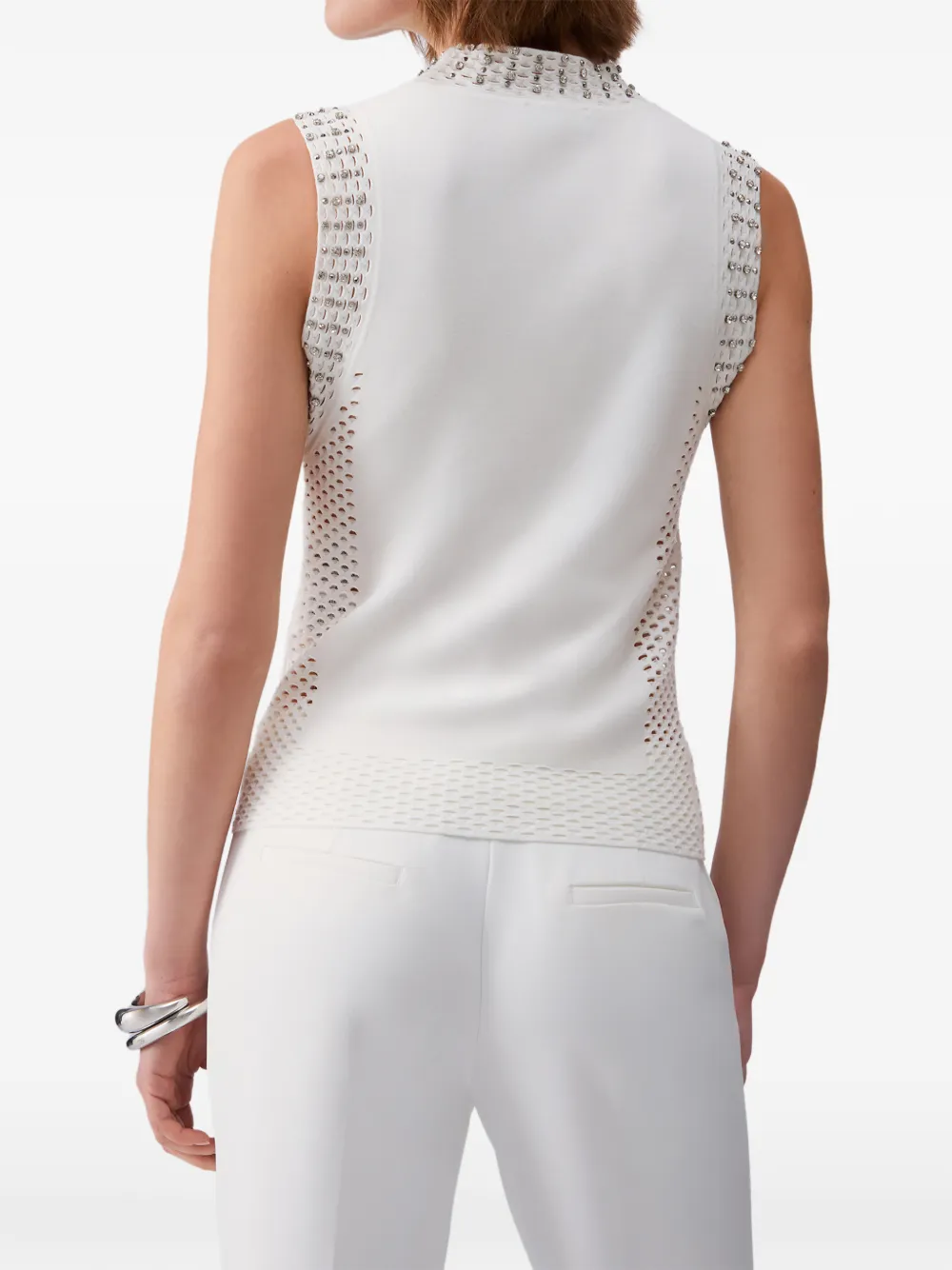  Liu Jo Perforated Top - White 