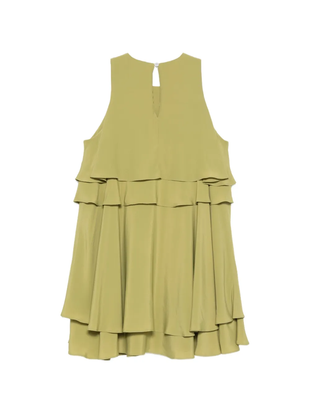 AMI Paris Mini-jurk met ruches Groen