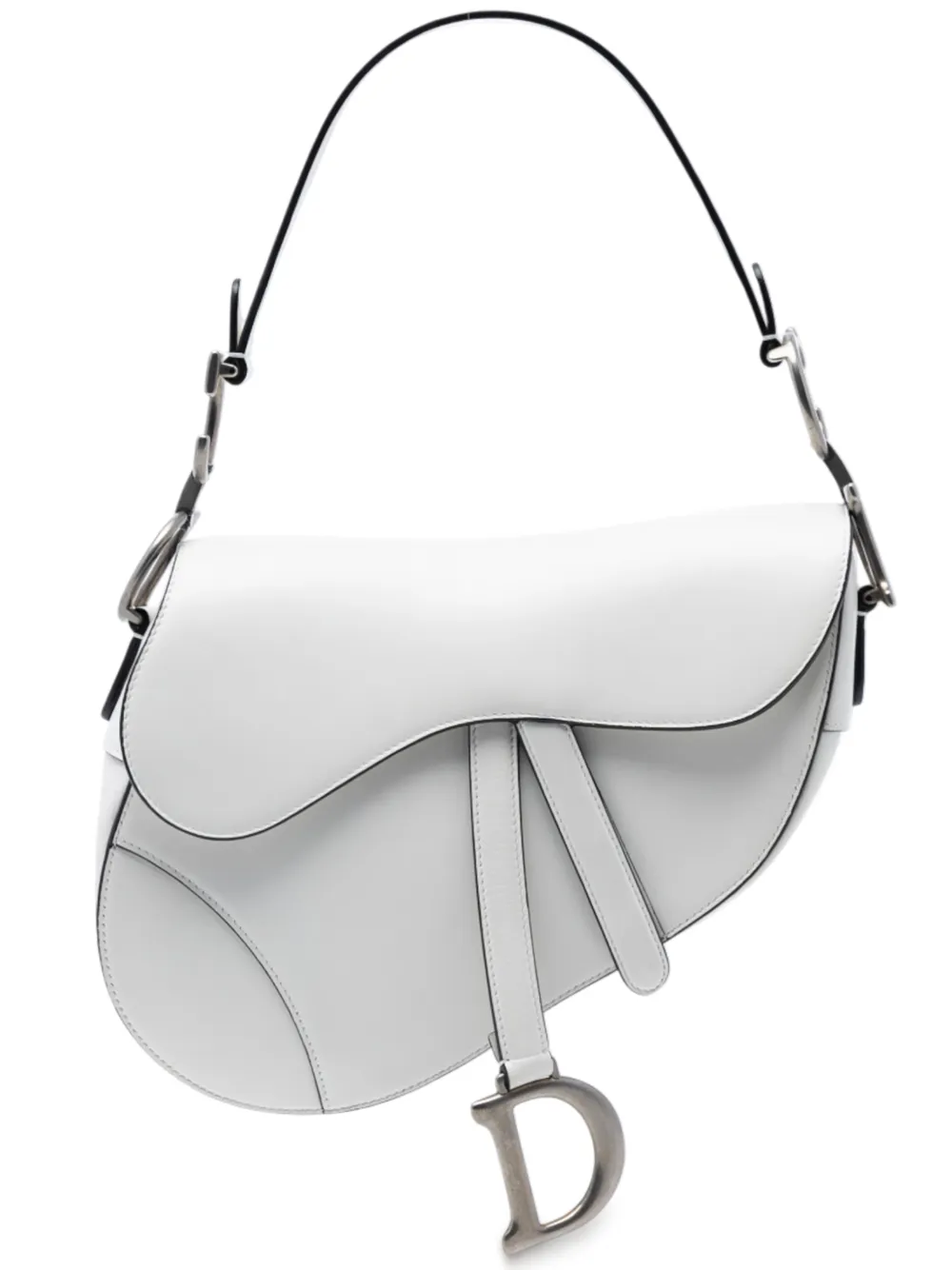 Christian Dior Pre-Owned 2019 Smooth Calfskin Saddle Bag shoulder bag - Bianco