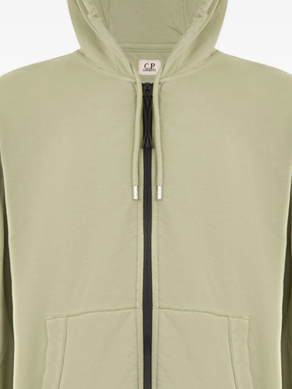 C.P. Company Hoodie met rits Groen
