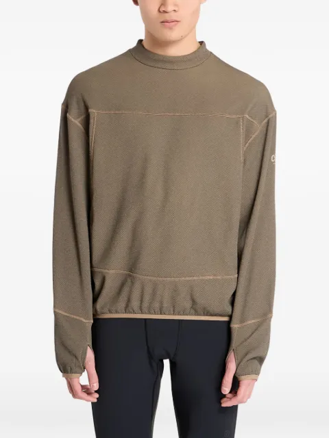 Ciele textured long-sleeved performance sweatshirt
