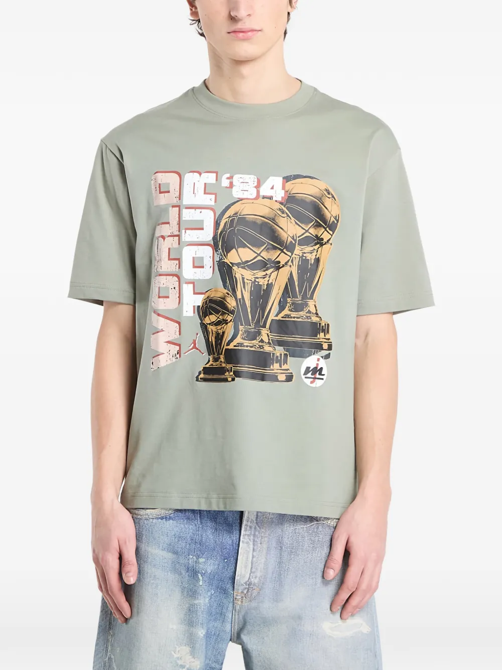 Jordan T-shirt met grafische print Groen