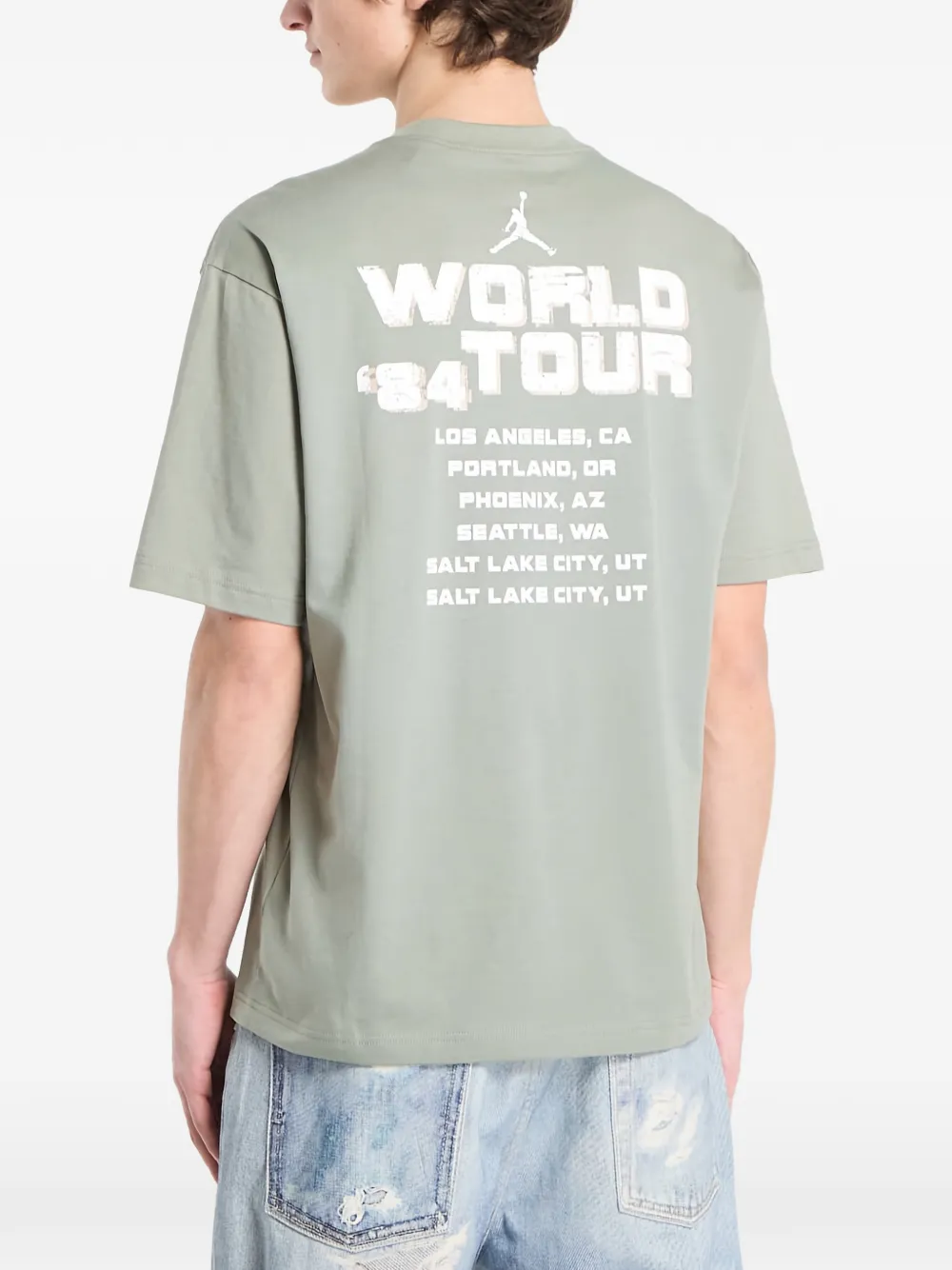 Jordan T-shirt met grafische print Groen