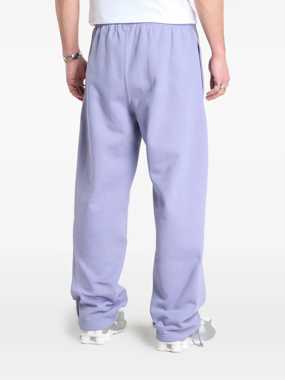 Nike Solo Swoosh fleece broek Paars