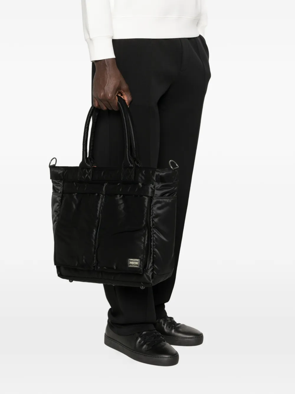 Porter-Yoshida & Co. Tanker gewatteerde shopper Zwart