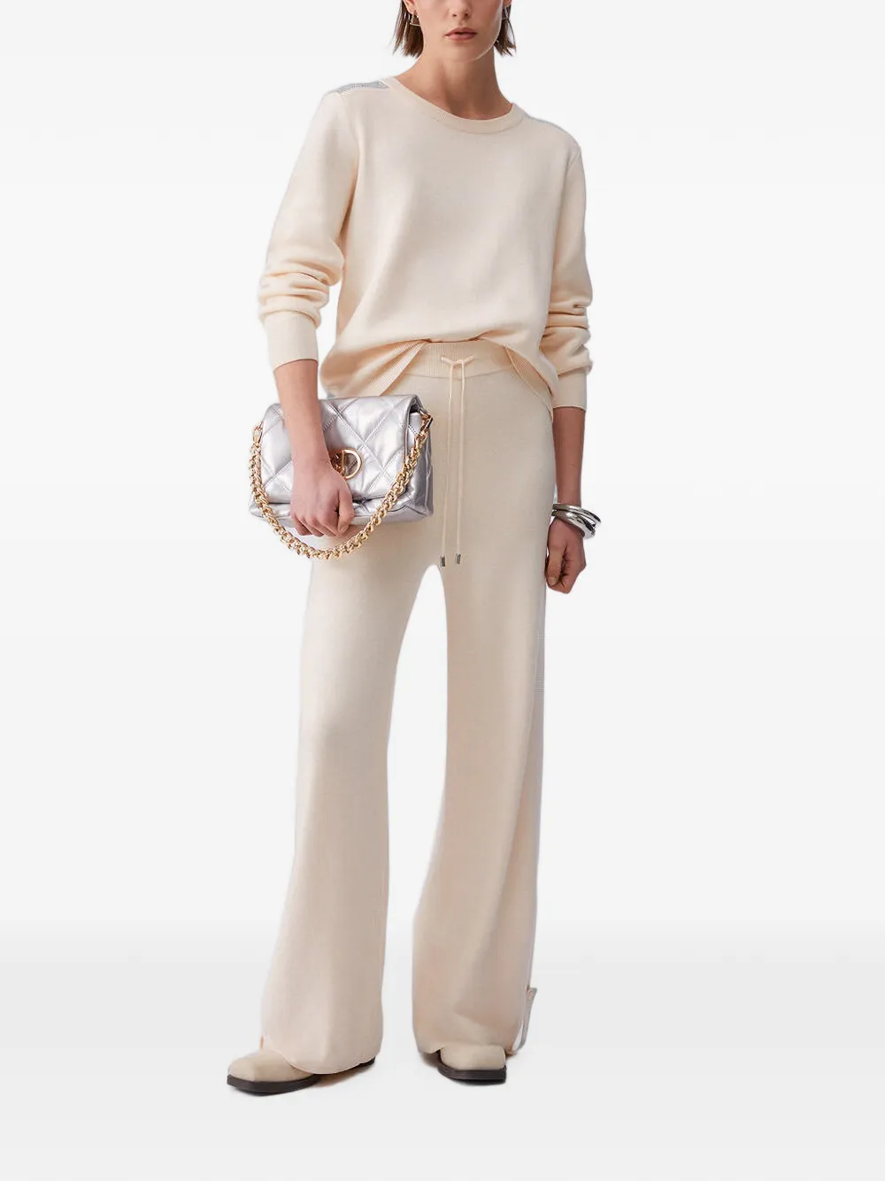 LIU JO Trui met kralen Beige