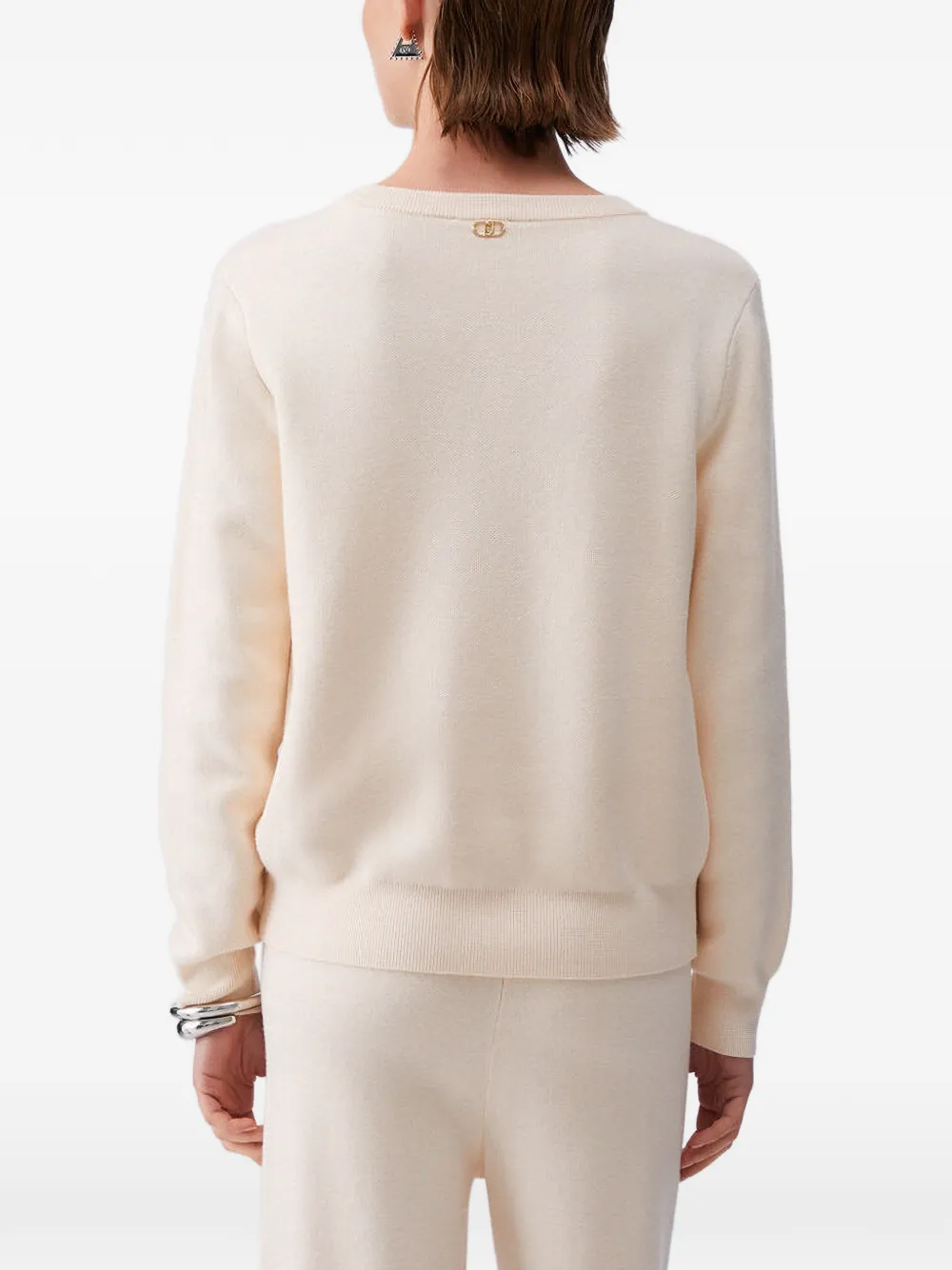LIU JO Trui met kralen Beige