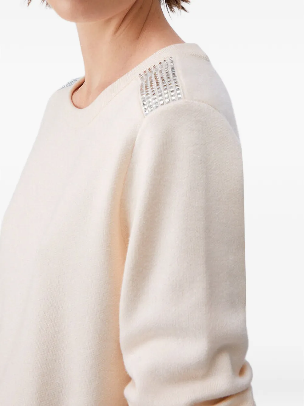 LIU JO Trui met kralen Beige
