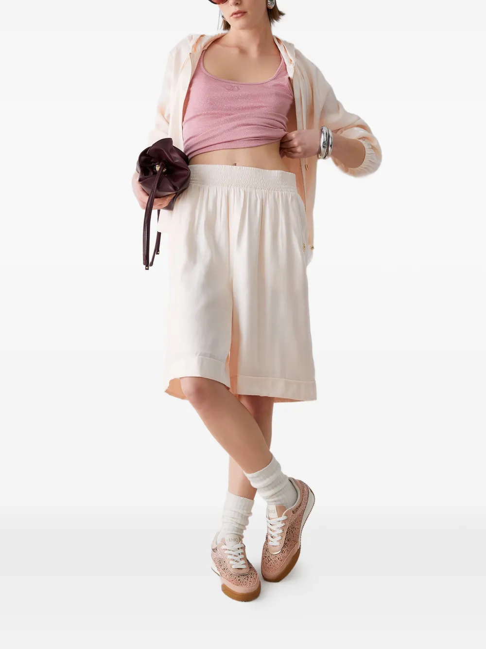  Liu Jo Stretch-waistband Trousers - Neutrals 