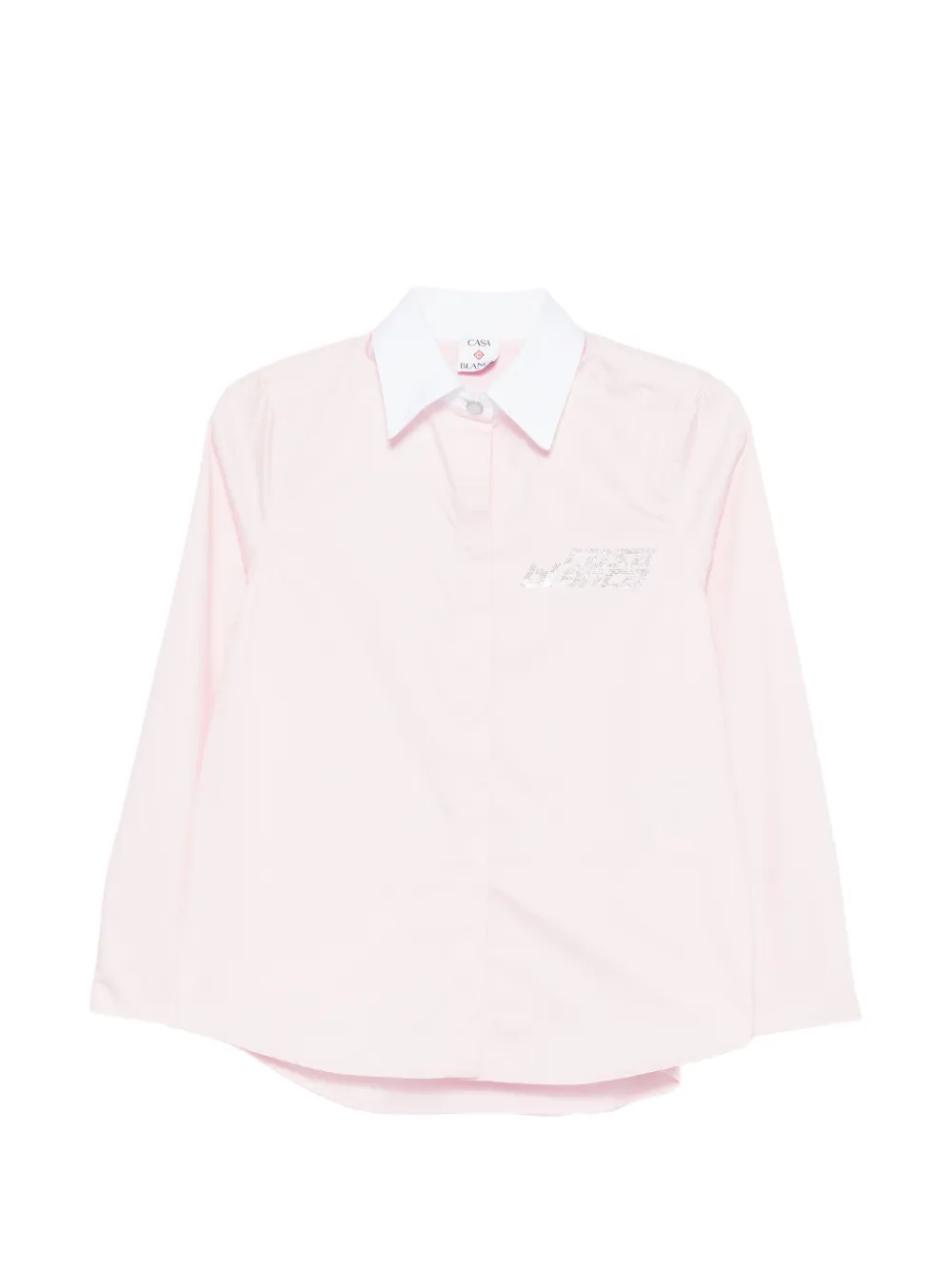 Casablanca crystal-embellishment shirt - Rosa