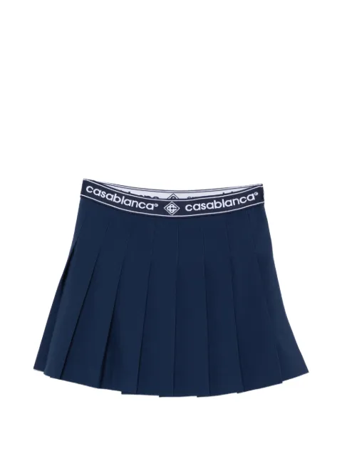 Casablanca logo-waistband mini skirt