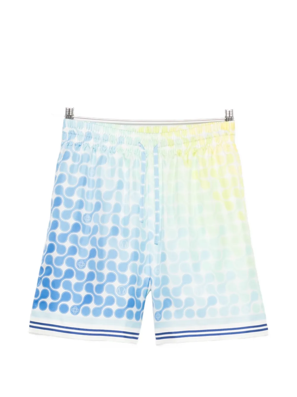 Casablanca elasticated patterned shorts - Blu