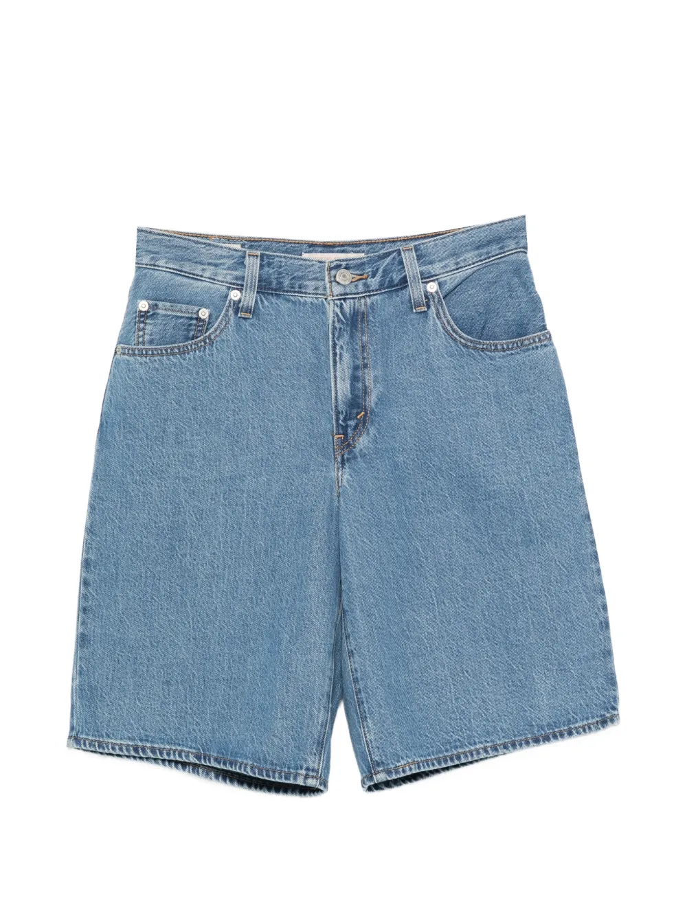 Levi's logo-patch denim shorts - Blu