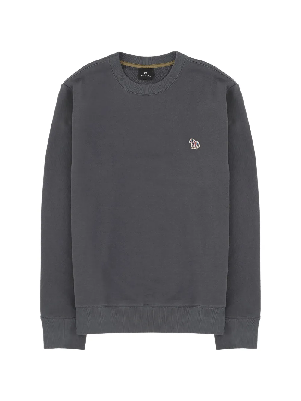 PS Paul Smith logo-embroidered cotton sweatshirt - Grigio