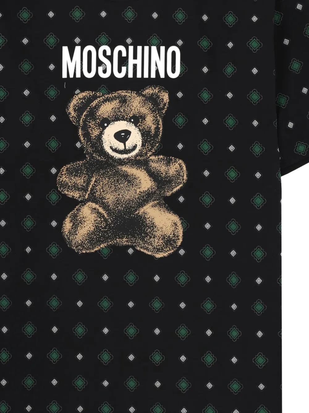 Moschino T-shirt met teddybeerprint Zwart