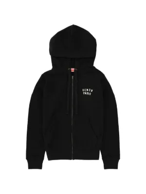 CORTEIZ Island puff-print zip-up Hoodie | Black | FARFETCH CA