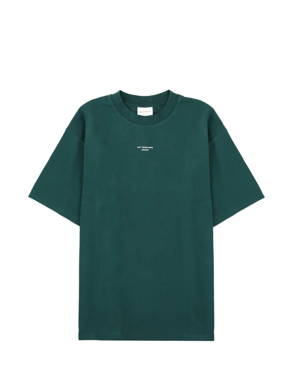 Drôle De Monsieur Le T-Shirt Slogan T-shirt - Verde