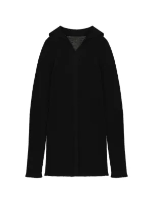 Helmut Lang Mohawk Full Zip-up Hoodie | Black | FARFETCH