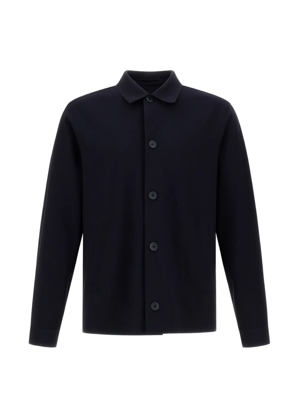 Herno point-collar buttoned cardigan - Blu