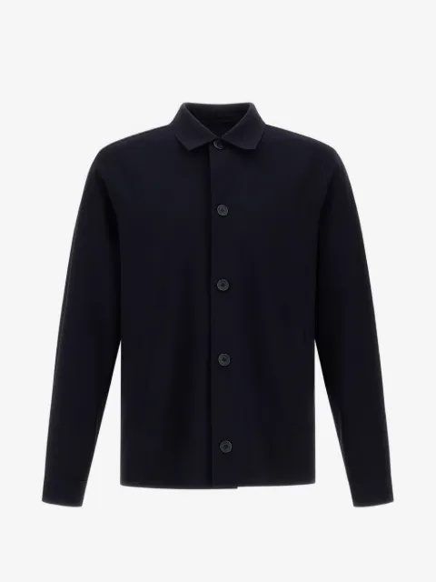 Herno point-collar buttoned cardigan