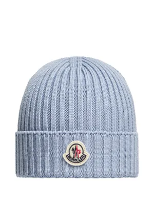 Moncler Enfant ロゴパッチ ビーニー | ニュートラル | FARFETCH JP