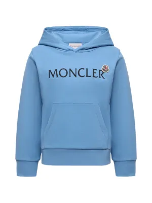 MONCLER パーカー ロゴテープ ブルー サイズL La ブルー（青）系