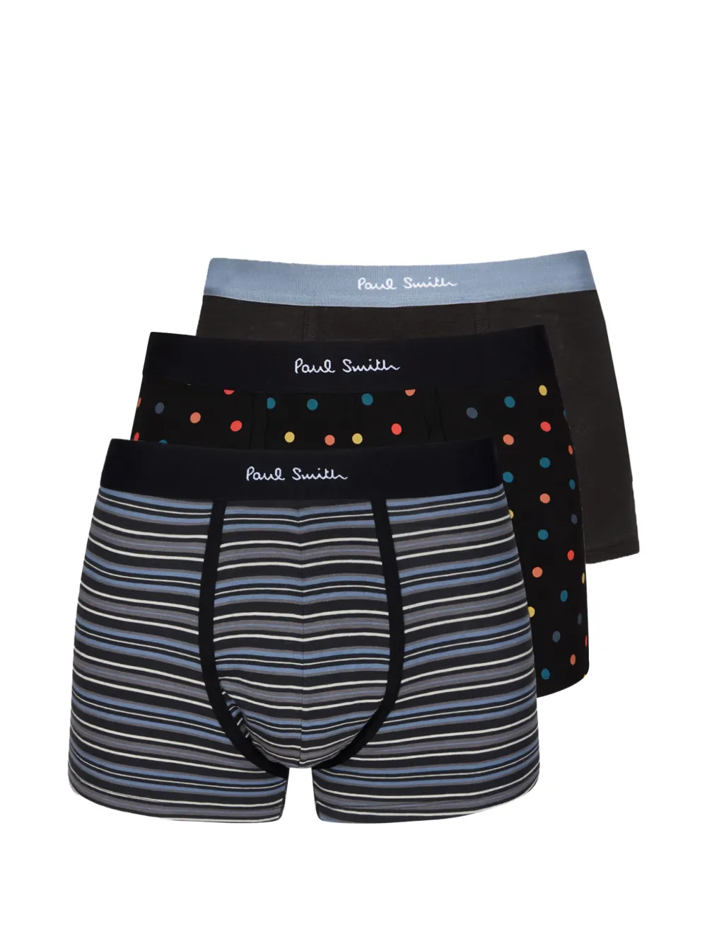 Paul Smith striped polka-dot boxers – Black Paul Smith striped polka-dot boxers – Black