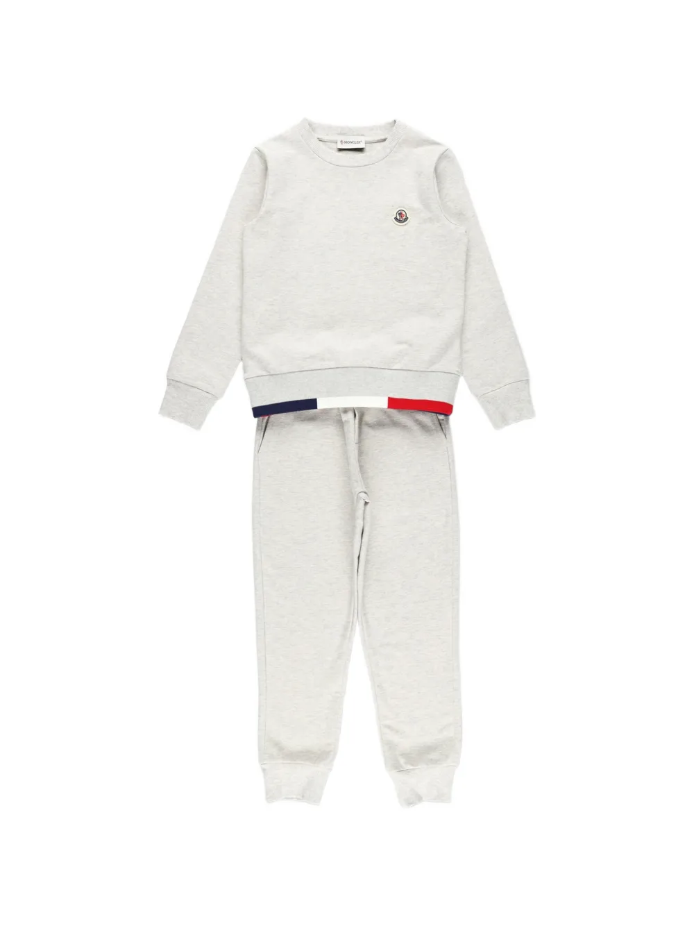 Moncler Enfant Trainingspak met gestreept detail Grijs