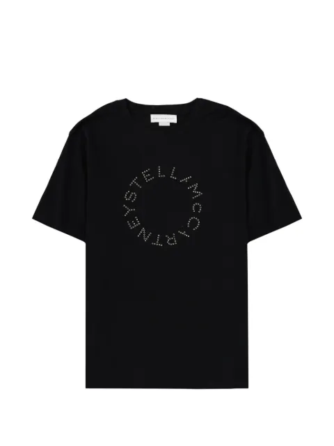 Stella McCartney t-shirt à logo strassé