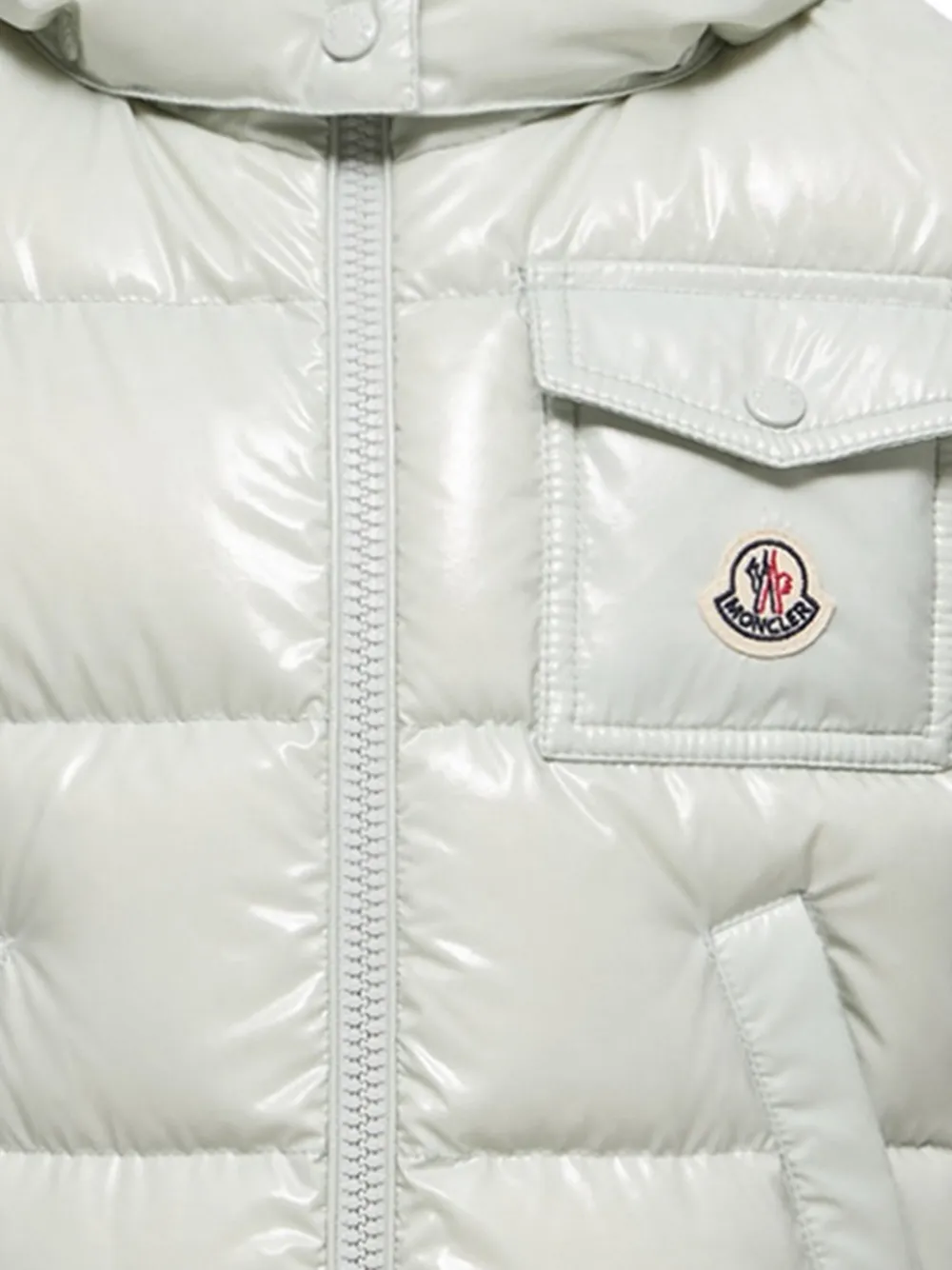 Moncler Enfant Kamile bodywarmer met capuchon Groen