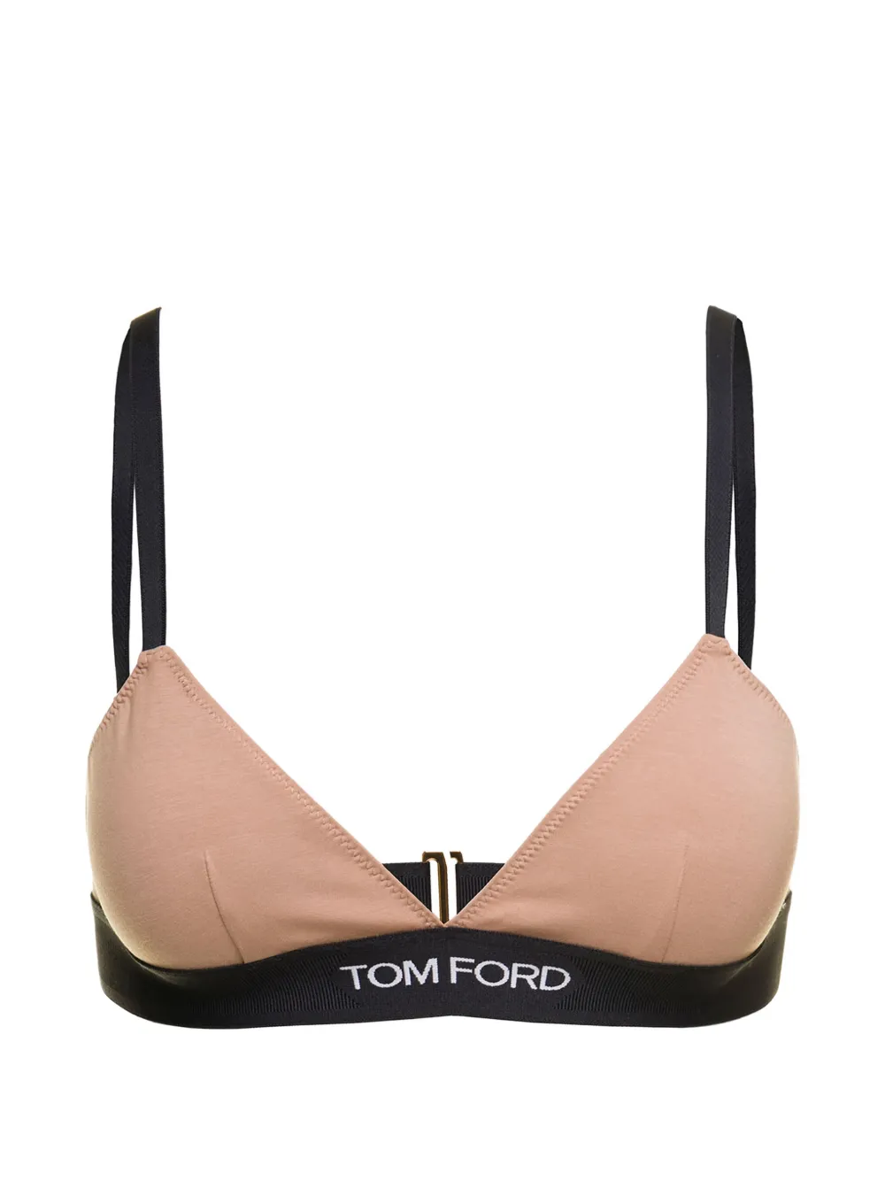 TOM FORD logo-print bra - Toni neutri