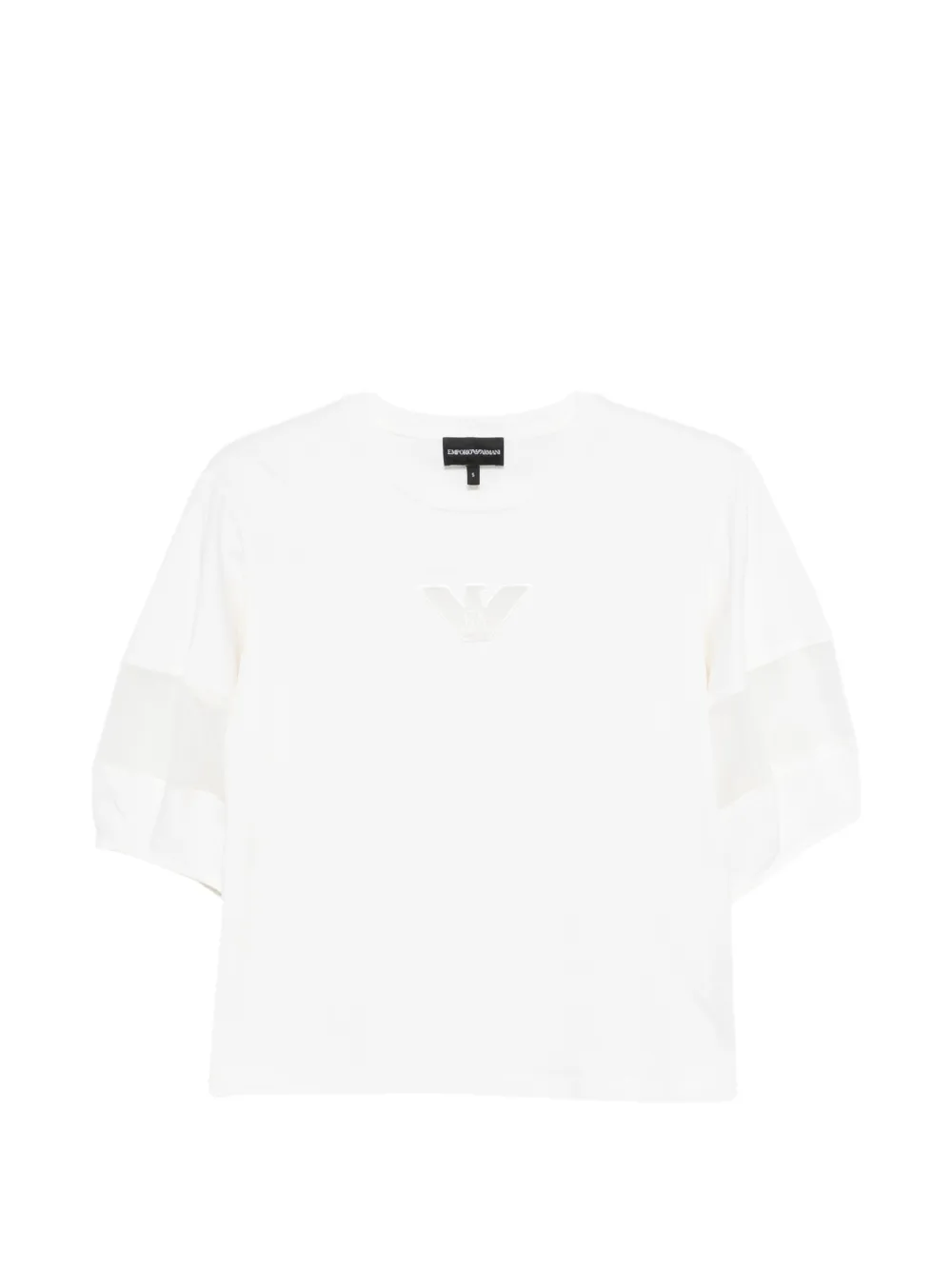 Emporio Armani logo-appliqué short-sleeve T-shirt - Bianco