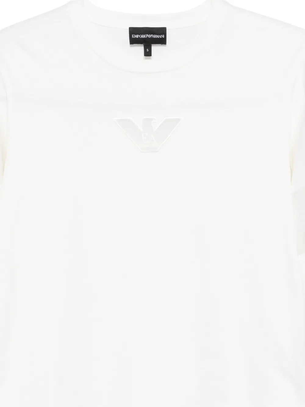 Emporio Armani T-shirt met logo-applicatie Wit