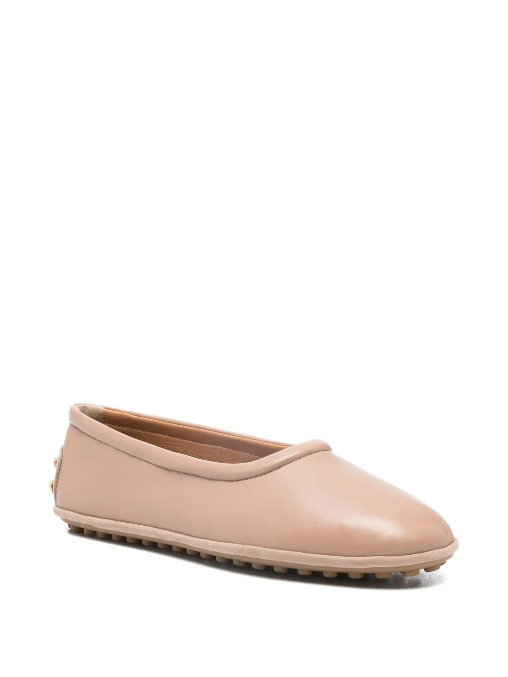 Tod's stud-detail ballet flat Beige